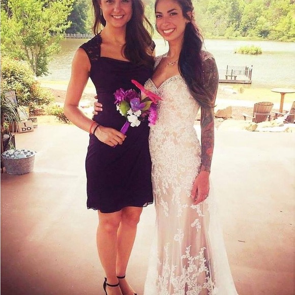 David Tutera Wedding Dress. Size 2. White and Cream. - Picture 5 of 9